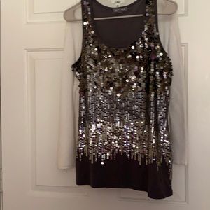 Sequin tank top